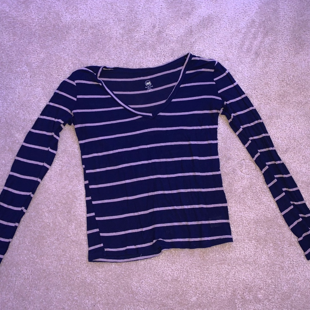 Navy Striped Shirt